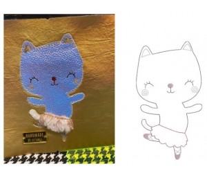 Stickdatei - Ballerina Katze